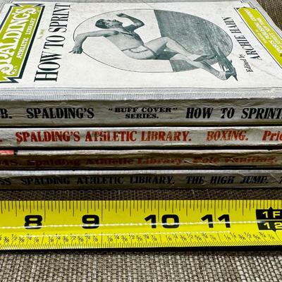 LOT 17 - Antique Spaulding's Sports Library - Boxing - Pole Vaulting - High Jump - Sprinting