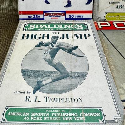 LOT 17 - Antique Spaulding's Sports Library - Boxing - Pole Vaulting - High Jump - Sprinting