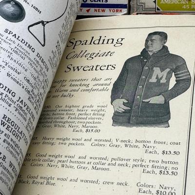 LOT 17 - Antique Spaulding's Sports Library - Boxing - Pole Vaulting - High Jump - Sprinting