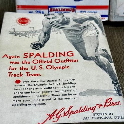 LOT 17 - Antique Spaulding's Sports Library - Boxing - Pole Vaulting - High Jump - Sprinting