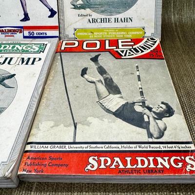 LOT 17 - Antique Spaulding's Sports Library - Boxing - Pole Vaulting - High Jump - Sprinting