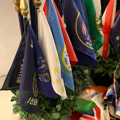 Huge Collection of World Flag Miniatures / Displays