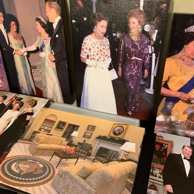 HUGE LOT - White House Dinners Photos On Can as Frames