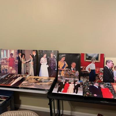 HUGE LOT - White House Dinners Photos On Can as Frames