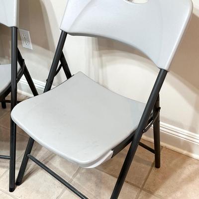 LIFETIME ~ Three (3) Matching Folding Stackable Chairs