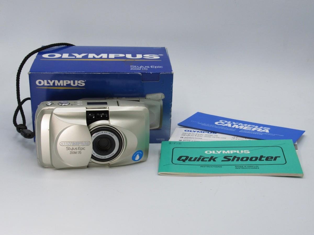 Retro Olympus Stylus Epic Zoom 170 35mm Film Camera with Original Box