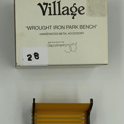 Wrought Iron Park Bench