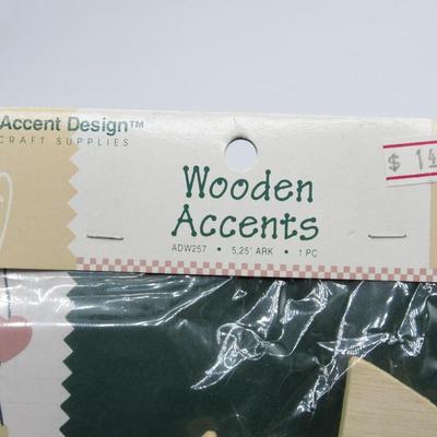 Unopened Wooden Accents Crafting Art Supplies Elephants & Boat Shapes