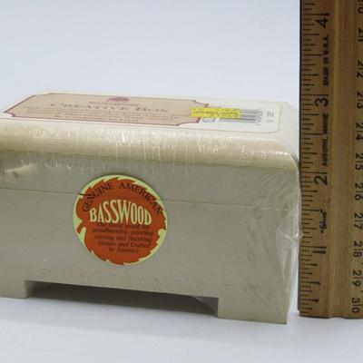 Genuine American Basswood Walnut Hollow Creative Box for Crafting