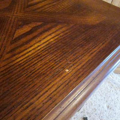 Wood/Wicker Sofa Table (BD-JS)