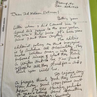Handwritten Letters from Jesse Stuart