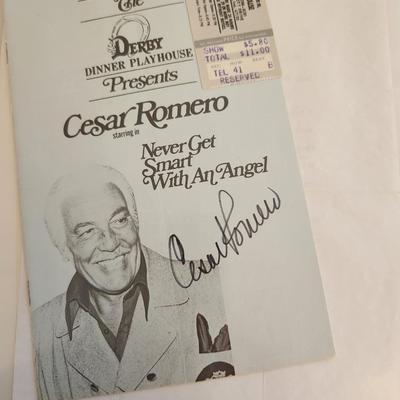 Autograph of Famed Actor Cesar Romero