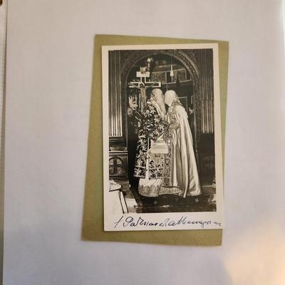 Signed Photograph of Patriarch Athenagoras with the Archbishop of Canterbury