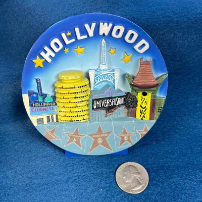 FUN 3-D HOLLYWOOD SOUVENIR STANDING PLAQUE