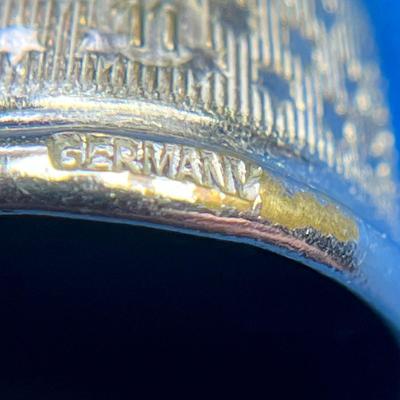 SILVERTONE METAL THIMBLE MARKED GERMANY
