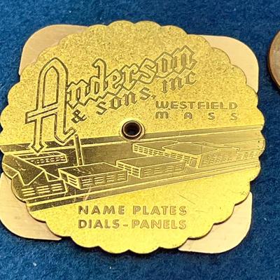 BRASS "PERPETUAL CALENDAR" FOR 1971 THROUGH 1998