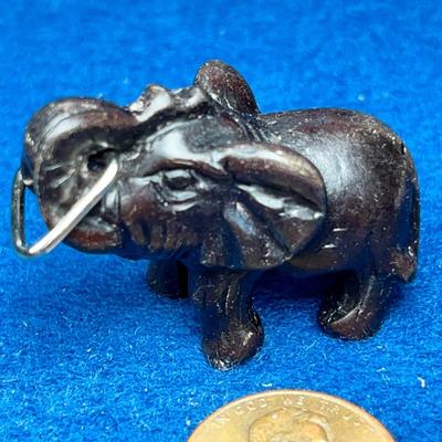 LITTLE BROWN ELEPHANT PENDANT