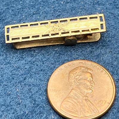 VINTAGE GOLDTONE NAPKIN CLIP