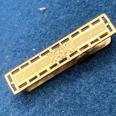 VINTAGE GOLDTONE NAPKIN CLIP