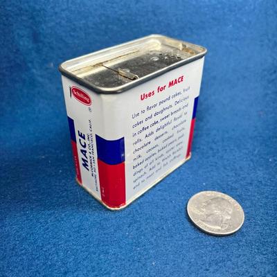 VINTAGE SCHILLING GROUND MACE SPICE TIN