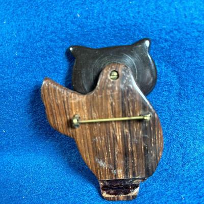 VINTAGE WOBBLY HEAD OWL PIN