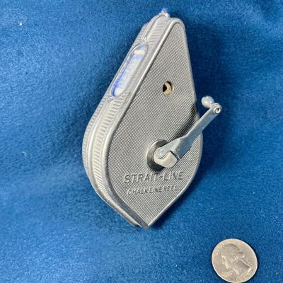 STRAIT LINE CHALK LINE REEL PLUMB BOB