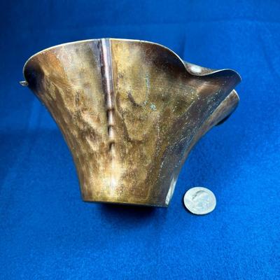 CRAFTSMEN INC HAND MADE FLUTED COPPER BOWL