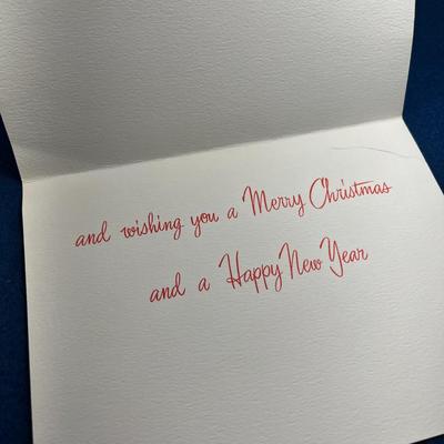 COWBOY CHRISTMAS CARD, UNUSED