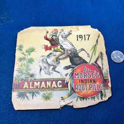 1917 DR. MORSE'S INDIAN ROOT PILLS PAMPHLET- GREAT COVER GRAPHICS