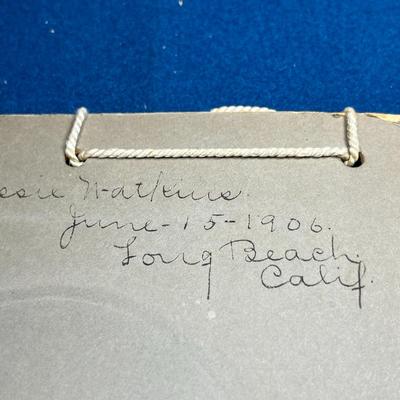 1906 CABINET PHOTO PORTRAIT OF BEAUTIFUL WOMAN IN FANCY DRESS