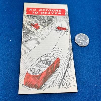 VINTAGE "NO DETOUR TO HEAVEN" RELIGIOUS PAMHLET, ILLUSTRATED