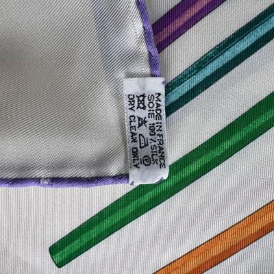 160 Authentic HERMÃ‰S Carre 90 A Vos Crayons Silk Scarf by Leigh P. Cooke 2008