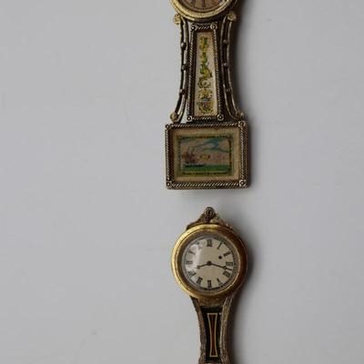Five Clock Brooches (See Description)