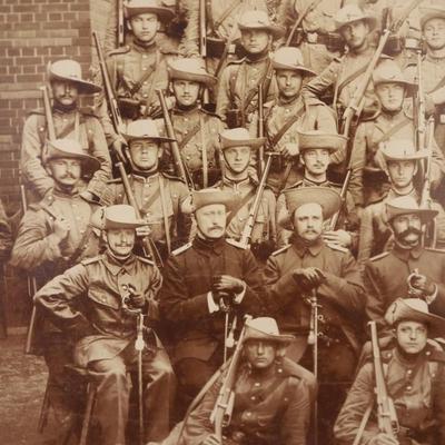 Framed Photograph of Soldiers