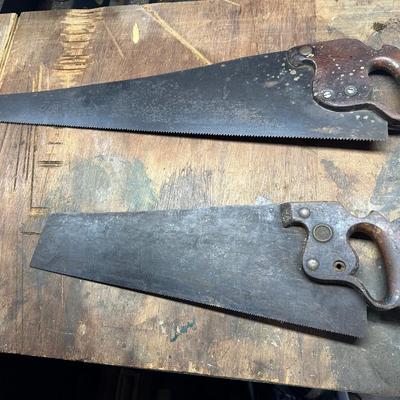 Two Vtg. Hand Saws
