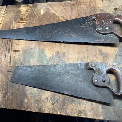 Two Vtg. Hand Saws