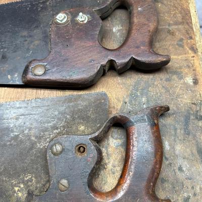 Two Vtg. Hand Saws