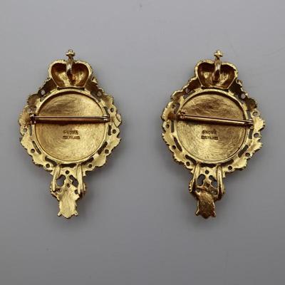 Two Noma Large Brooch Pendants (2)