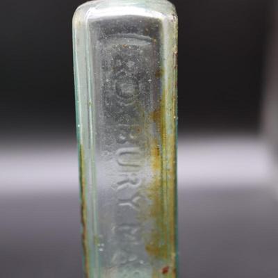 1800s Round Bottom Bottle & Assortment of Antique Bottles