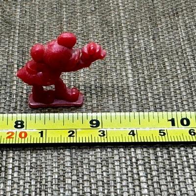 LOT 18 - Mickey Mouse 1950's Red Plastic Gumball Machine Figurine