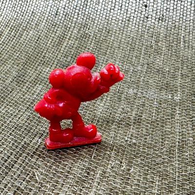 LOT 18 - Mickey Mouse 1950's Red Plastic Gumball Machine Figurine