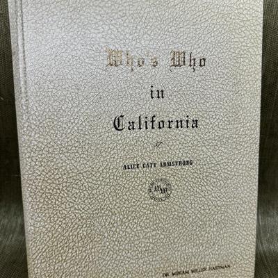 LOT 19 - Who's Who in California 1969 Book