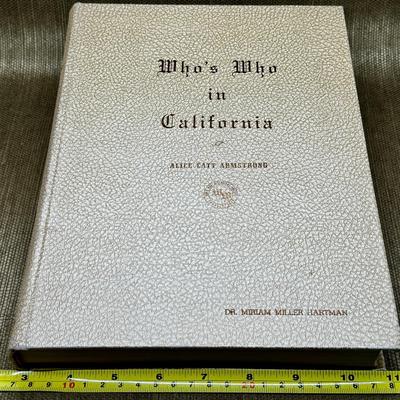 LOT 19 - Who's Who in California 1969 Book