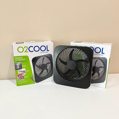 COOL BY DESIGN ~ Pair (2) O2 Cool Portable Fans