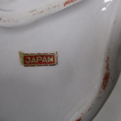 Vintage Japanese Porcelain Sitting Dalmatian Dog Figurine Decanter