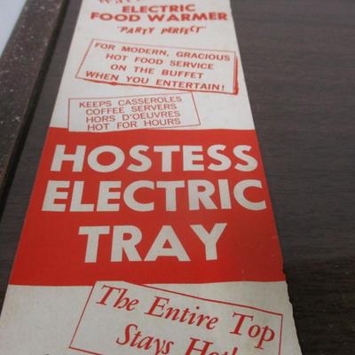 Vintage Hostess Electric Tray