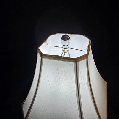 Pair of Chrome & Glass Table Lamp (BD-JS)