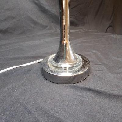 Pair of Chrome & Glass Table Lamp (BD-JS)