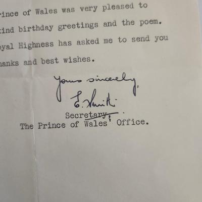 Buckingham Palace Letter