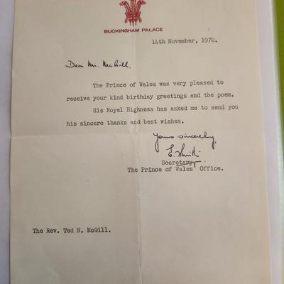 Buckingham Palace Letter
